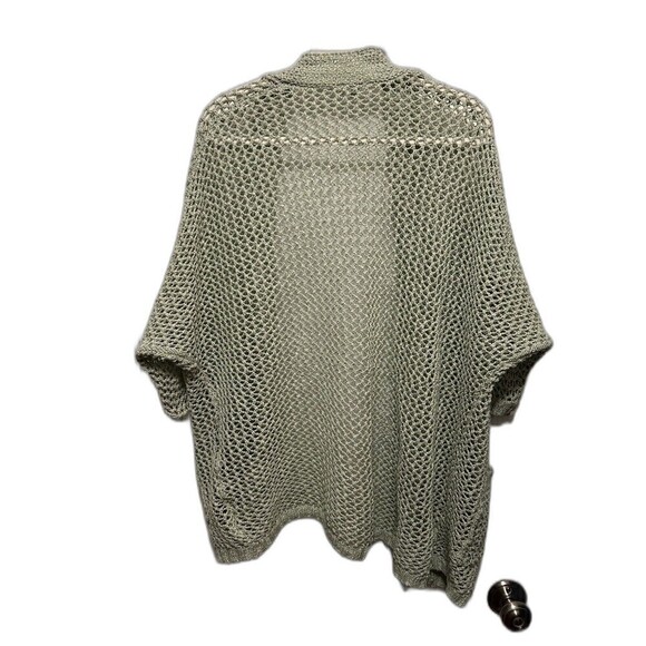 Ecote Open Knit Sweater Cardigan Duster Women’s Small Green Boho grandma coastal - Picture 2 of 16